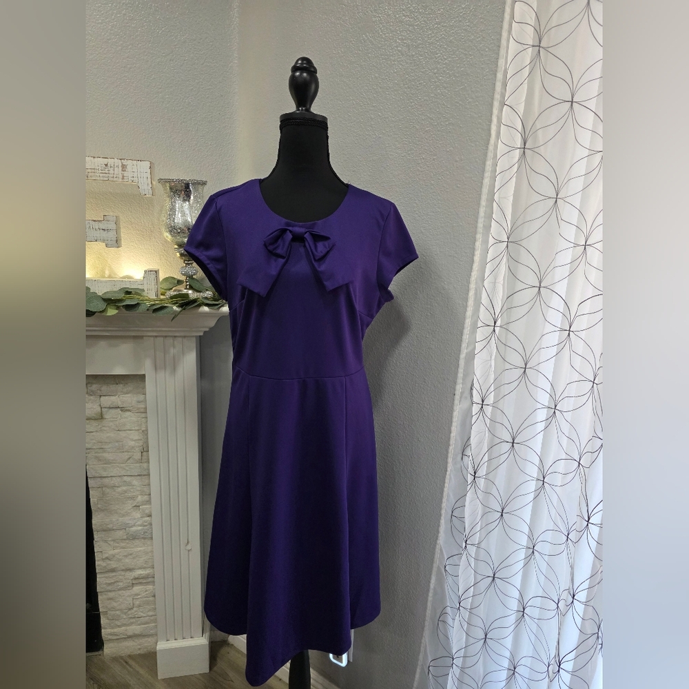 Elegant Purple Women's Dress